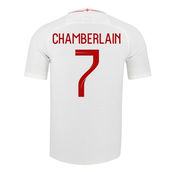 Camiseta Inglaterra 1ª Chamberlain 2018 Blanco